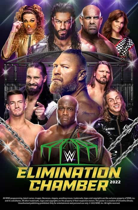 عرض غرفة الاقصاء WWE Elimination Chamber 2022 مترجم اون لاين