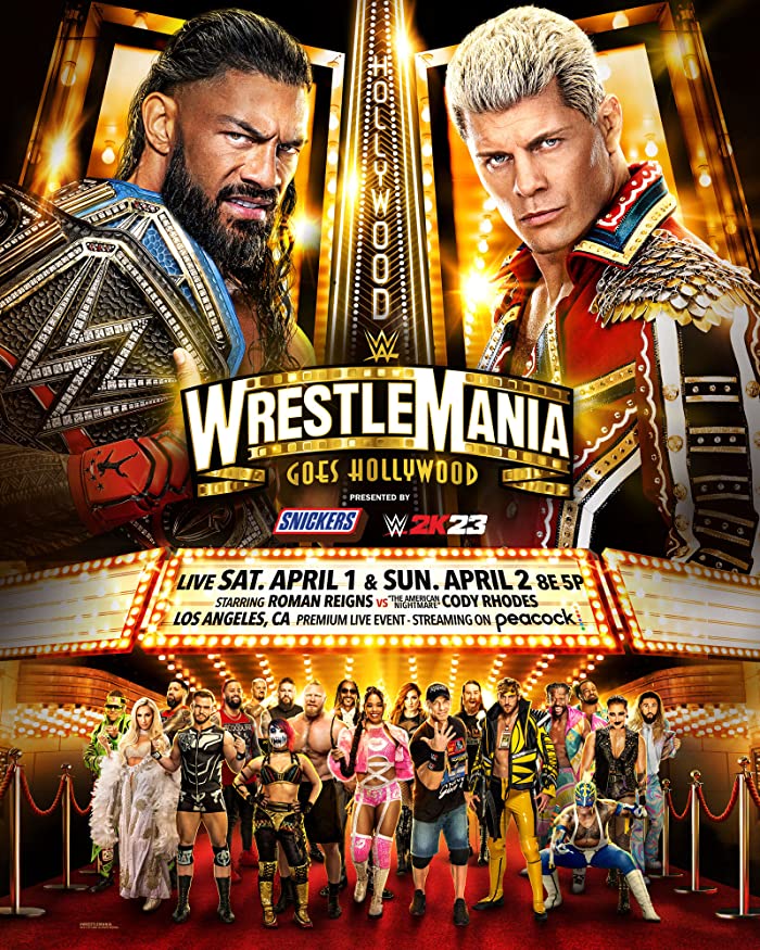 عرض راسلمينيا 39 WrestleMania 39 Night 2 2023 مترجم اون لاين